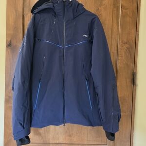 Men's LARGE KJUS Blade NAVY SKI / Snowboard JACKET